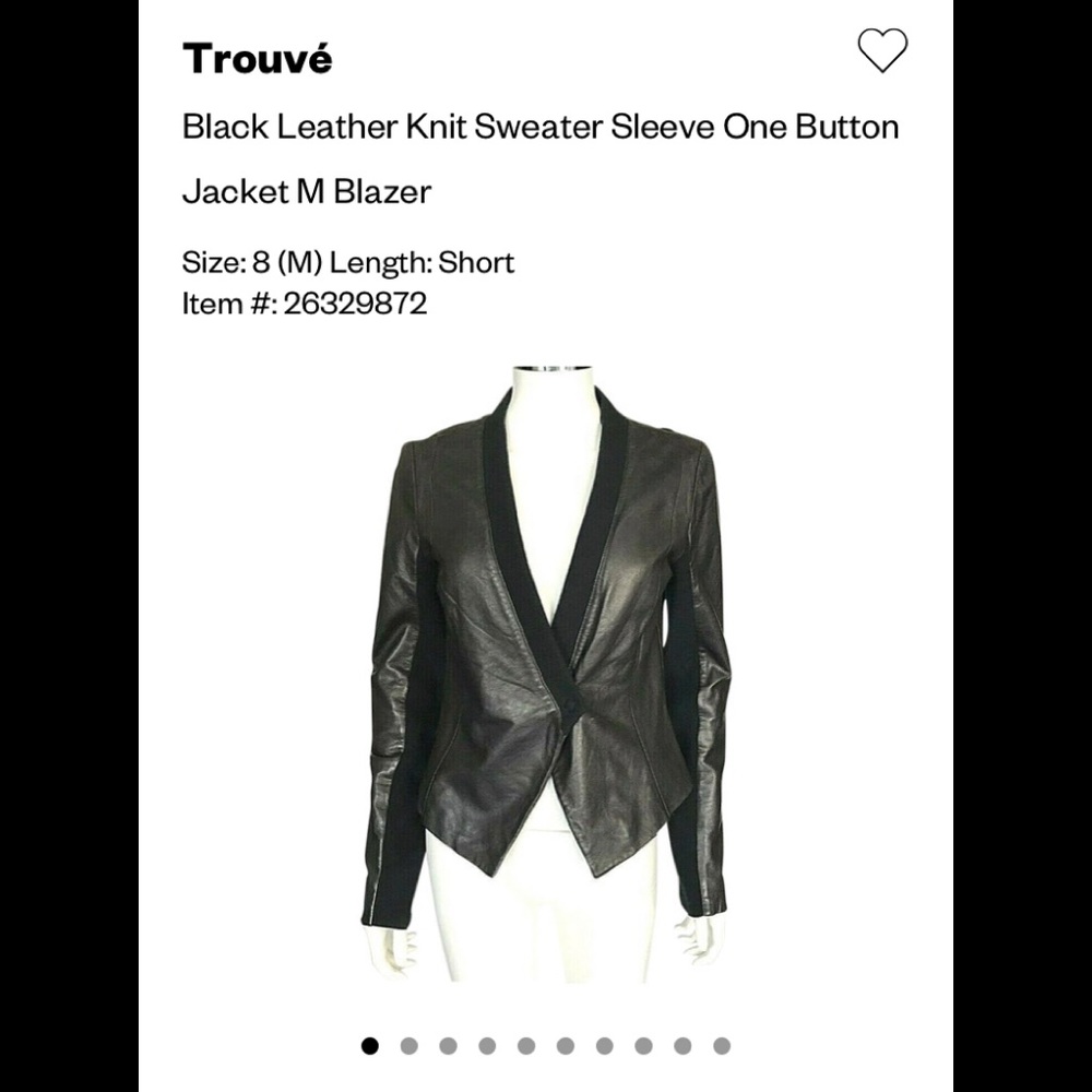 Trouve Leather Jacket